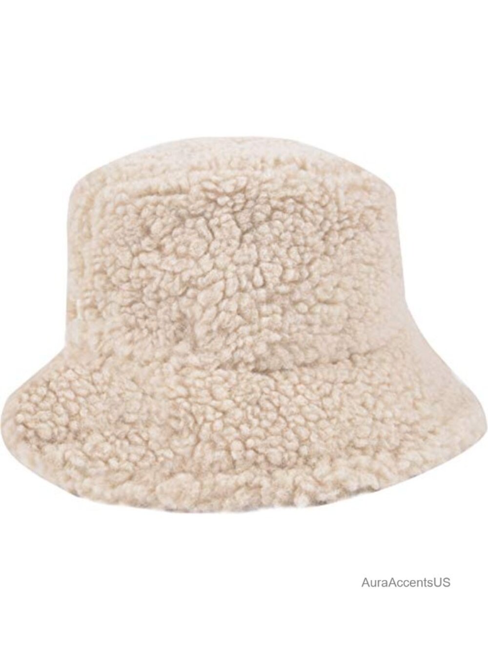 Faux Fur Bucket Hat Sherpa Fuzzy Winter Warm Fisherman Cap